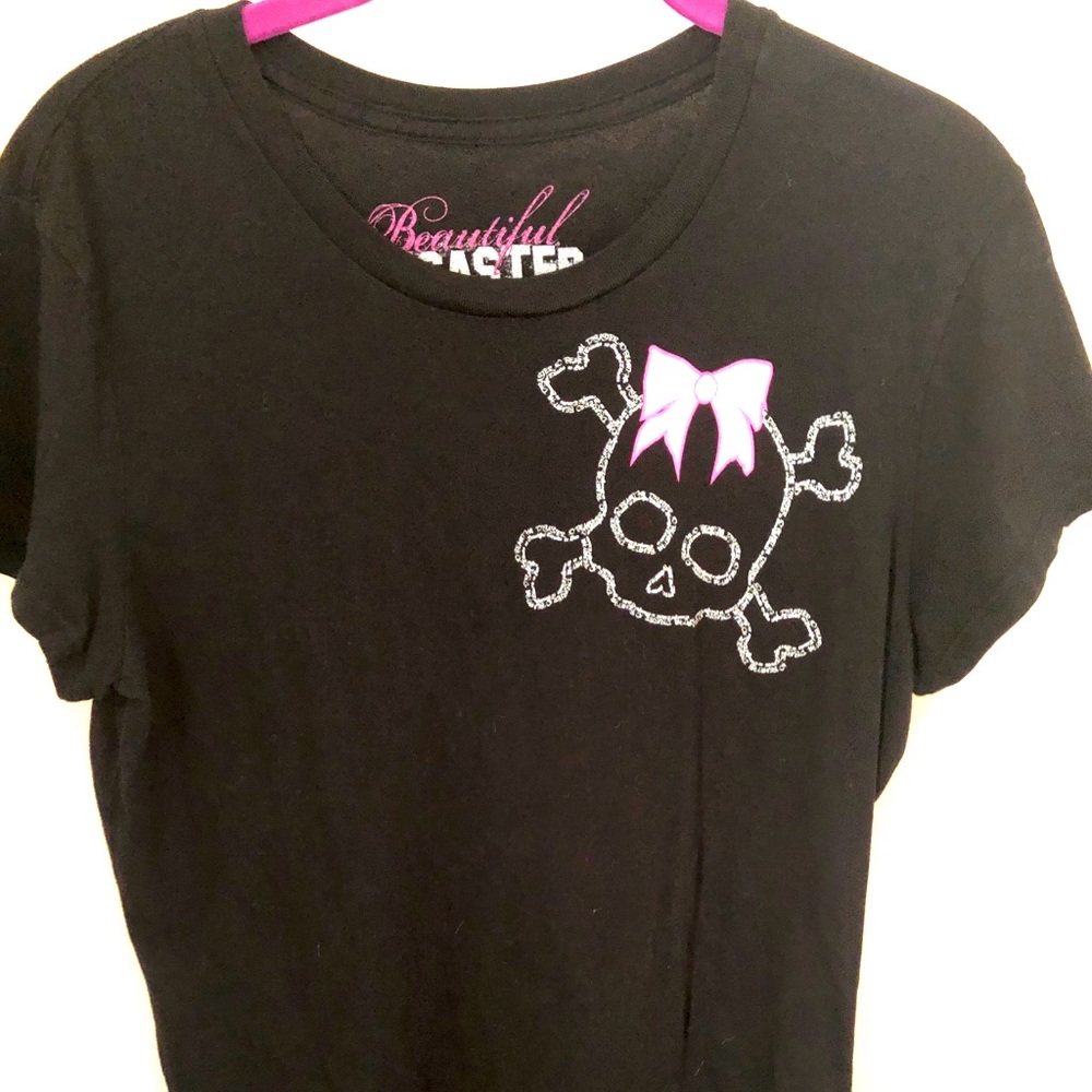 Beautiful disaster short sleeve top